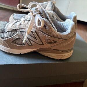 New Balance Beige and Gray Running Shoes 990